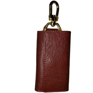 UCPB Key Trifold Wallet Key Holder Snap Closure  Key Ring & Clip To Bag NWOT